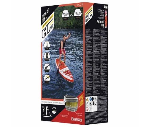 Bestway Hydro-Force SUP dēlis Fastblast Tech Set, 381x76x15 cm