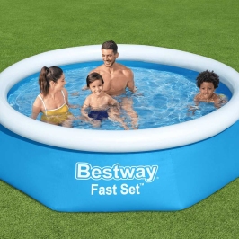 Bestway Fast Set Piepūšamais Baseins, Apaļš, 244X66 Cm, 57265