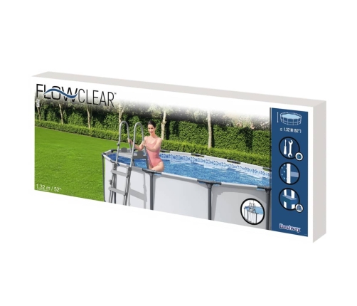 Bestway baseina drošības kāpnes Flowclear, 4 pakāpieni, 132 cm