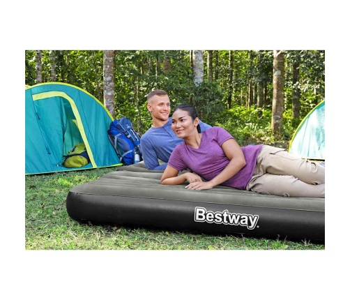 Bestway 3-in-1 piepūšamā gulta, melna un pelēka, 188x99x25 cm