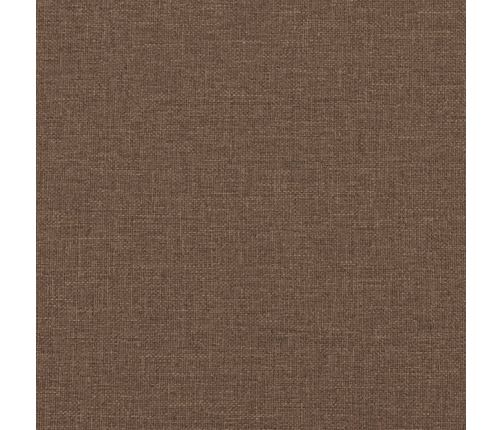 vidaXL atpūtas krēsls ar kājsoliņu, 60 cm, brūns audums