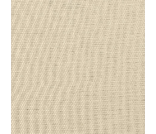 vidaXL trīsvietīgs dīvāns ar kājsoliņu, 180 cm, krēmkrāsas audums