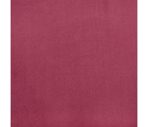 vidaXL trīsvietīgs dīvāns ar kājsoliņu, 180 cm, vīnsarkans samts