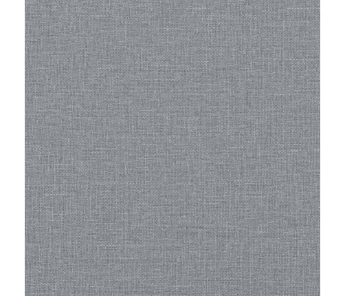 vidaXL atpūtas krēsls ar kājsoliņu, 60 cm, gaiši pelēks audums