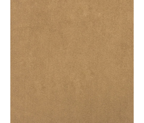 vidaXL trīsvietīgs dīvāns ar kājsoliņu, 180 cm, brūns samts