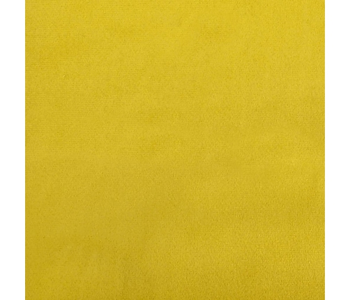 vidaXL trīsdaļīgs dīvānu komplekts ar spilveniem, dzeltens samts