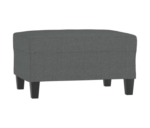 vidaXL četrdaļīgs dīvānu komplekts ar spilveniem, tumši pelēks audums