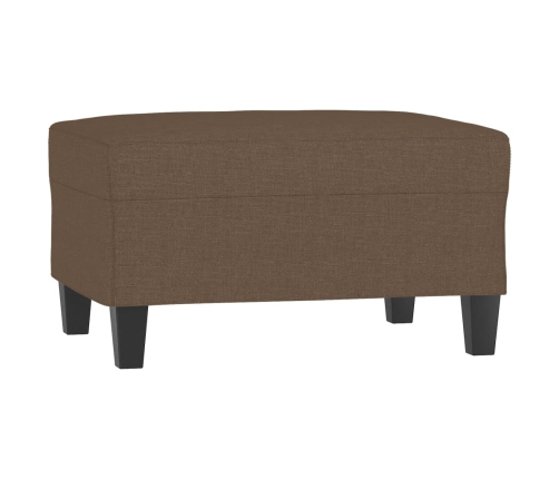 vidaXL četrdaļīgs dīvānu komplekts ar spilveniem, brūns audums