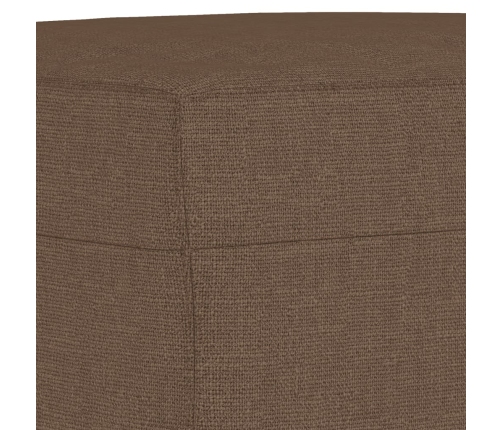 vidaXL četrdaļīgs dīvānu komplekts ar spilveniem, brūns audums
