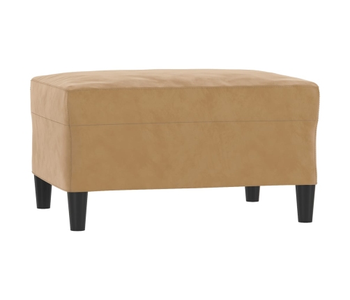 vidaXL četrdaļīgs dīvānu komplekts ar spilveniem, brūns samts