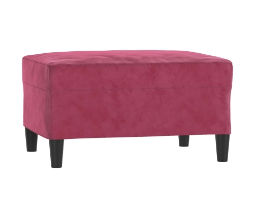 vidaXL trīsdaļīgs dīvānu komplekts ar spilveniem, vīnsarkans samts