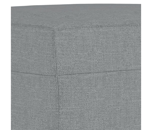 vidaXL trīsdaļīgs dīvānu komplekts, gaiši pelēks audums