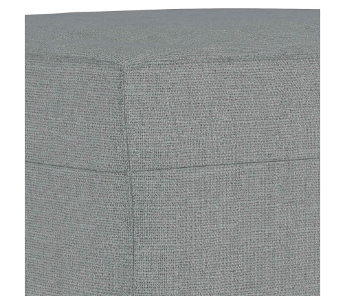 vidaXL trīsdaļīgs dīvānu komplekts ar spilveniem, gaiši pelēks audums