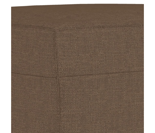 vidaXL trīsvietīgs dīvānu komplekts, brūns audums