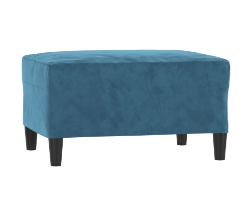 vidaXL četrdaļīgs dīvānu komplekts, zils samts