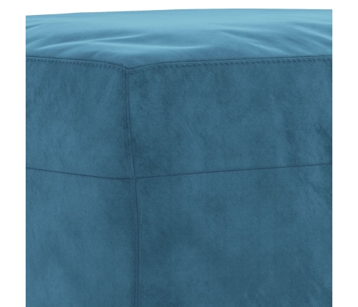 vidaXL četrdaļīgs dīvānu komplekts, zils samts