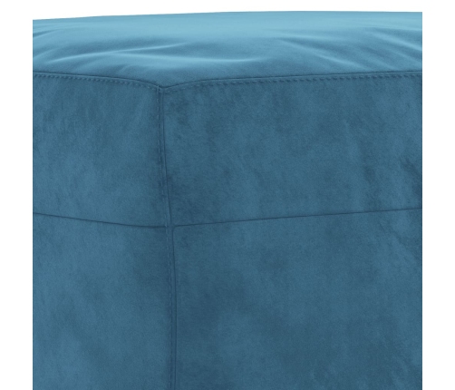 vidaXL trīsdaļīgs dīvānu komplekts, zils samts