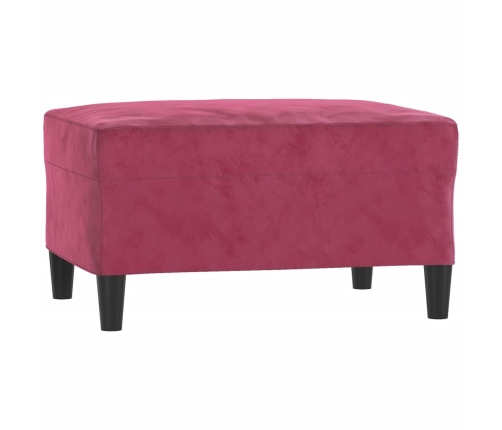 vidaXL četrdaļīgs dīvānu komplekts ar spilveniem, vīnsarkans samts