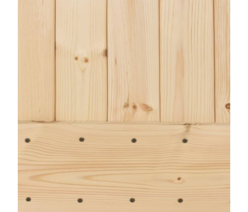 Bīdāmās Durvis Ar Stiprinājumiem, 80X210 Cm, Priedes Masīvkoks Vidaxl