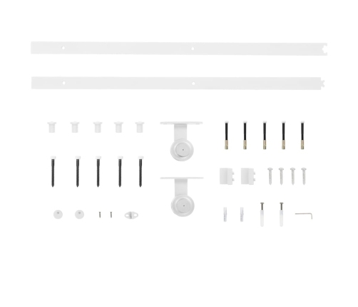 Bīdāmās Durvis Ar Stiprinājumiem, 80X210 Cm, Priedes Masīvkoks Vidaxl