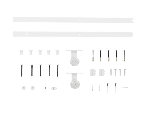 Bīdāmās Durvis Ar Stiprinājumiem, 100X210 Cm, Priedes Masīvkoks Vidaxl