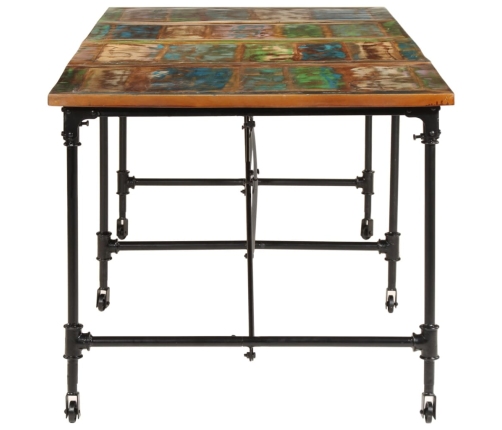 Virtuves Galds, 220X90X77 Cm, Pārstrādāts Masīvkoks Vidaxl