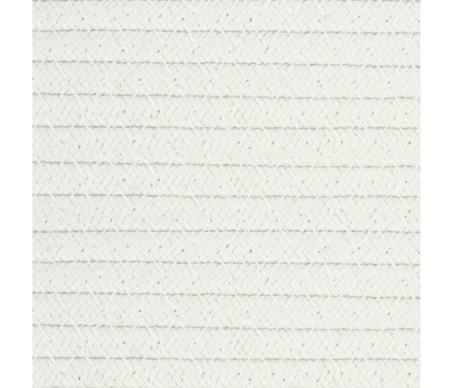 vidaXL uzglabāšanas grozi, 2 gab., balti ar melnu, kokvilna