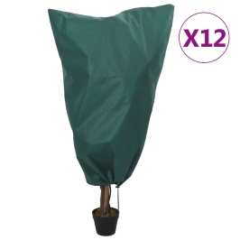 vidaXL augu pārsegi ar aukliņu, 12 gab., 70 g/m², 0,8x1,2 m