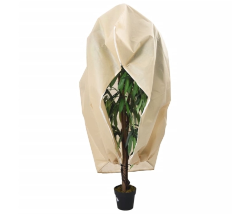vidaXL augu pārsegi ar rāvējslēdzēju, 10gab., 70g/m², flīss, 3,93x3,5m