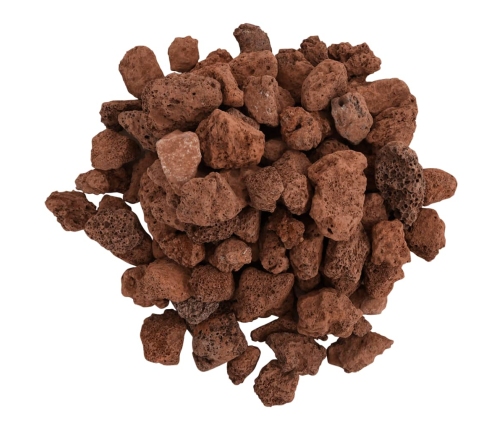 vidaXL vulkāniskie ieži, 25 kg, sarkani, 1-2 cm