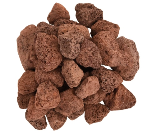 Vulkāniskie Ieži, 10 Kg, Sarkani, 3-5 Cm Vidaxl