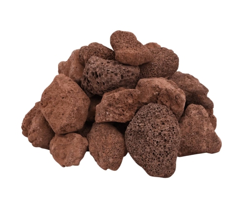 Vulkāniskie Ieži, 10 Kg, Sarkani, 5-8 Cm Vidaxl