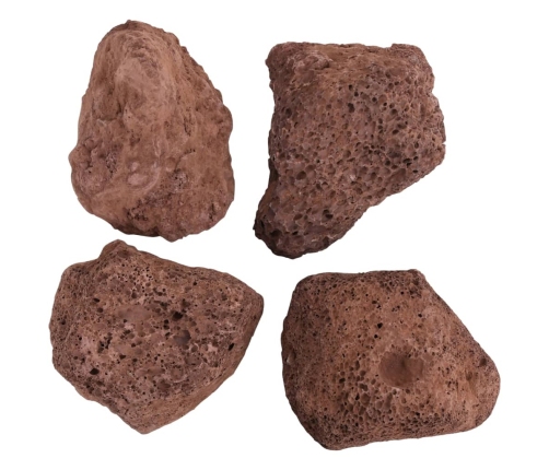 vidaXL vulkāniskie ieži, 25 kg, sarkani, 10-30 cm