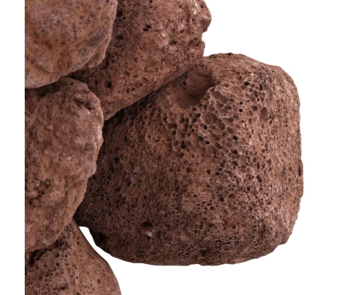 vidaXL vulkāniskie ieži, 25 kg, sarkani, 10-30 cm