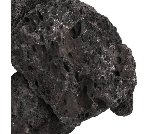 vidaXL vulkāniskie ieži, 10 kg, melni, 10-30 cm