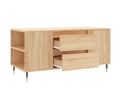 vidaXL kafijas galdiņš, ozola krāsa, 102x44,5x50 cm, inženierijas koks