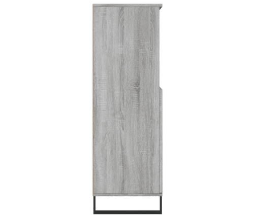vidaXL augstais skapītis, pelēks, 60x36x110 cm, inženierijas koks