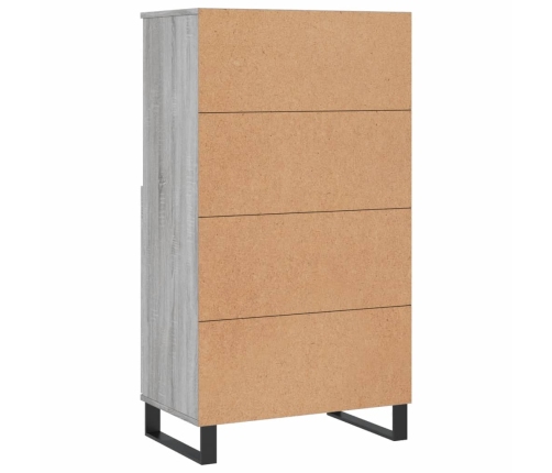 vidaXL augstais skapītis, pelēks, 60x36x110 cm, inženierijas koks