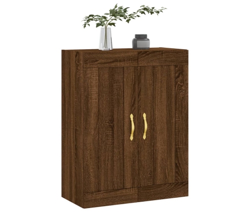 vidaXL sienas skapītis, 69,5x34x90 cm, inženierijas koks, brūna koka
