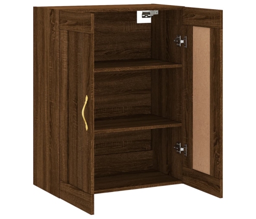 vidaXL sienas skapītis, 69,5x34x90 cm, inženierijas koks, brūna koka