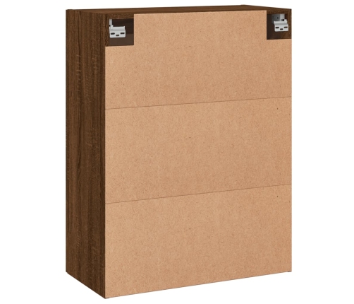 vidaXL sienas skapītis, 69,5x34x90 cm, inženierijas koks, brūna koka