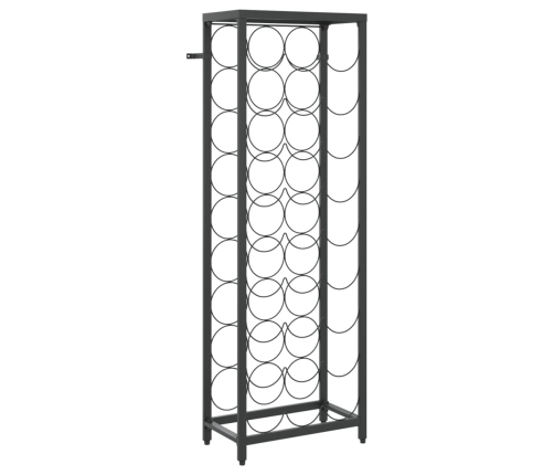 Vīna Pudeļu Plaukts 27 Pudelēm, 34X18X100 Cm, Kalta Dzelzs Vidaxl