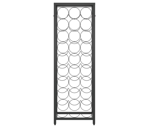 Vīna Pudeļu Plaukts 27 Pudelēm, 34X18X100 Cm, Kalta Dzelzs Vidaxl