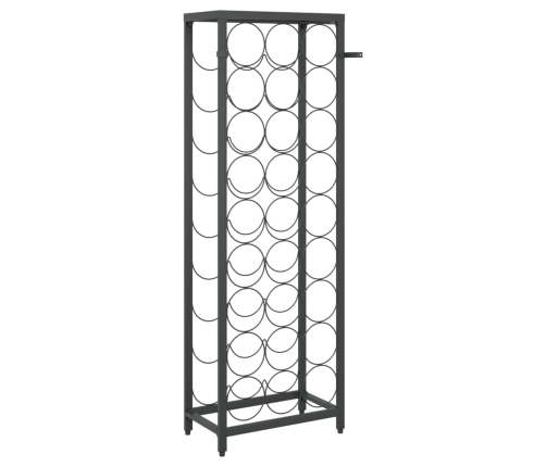 Vīna Pudeļu Plaukts 27 Pudelēm, 34X18X100 Cm, Kalta Dzelzs Vidaxl