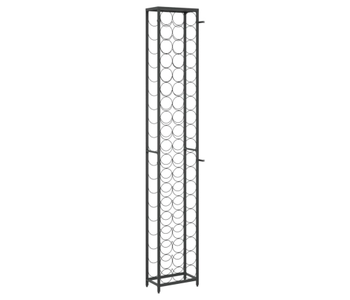Vīna Pudeļu Plaukts 57 Pudelēm, 34X18X200 Cm, Kalta Dzelzs Vidaxl