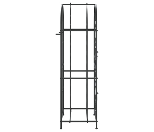 vidaXL vīna pudeļu plaukts 41 pudelei, 45x36x120 cm, kalta dzelzs