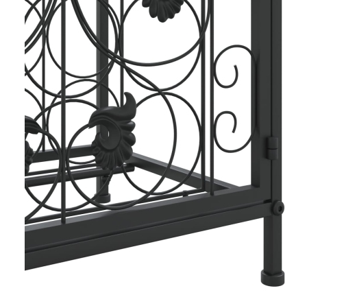 vidaXL vīna pudeļu plaukts 41 pudelei, 45x36x120 cm, kalta dzelzs