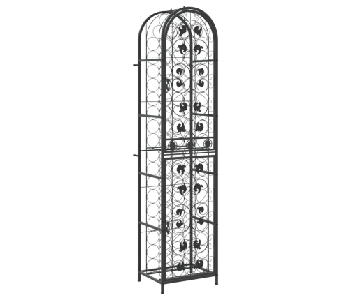 Vīna Pudeļu Plaukts 73 Pudelēm, 45X36X200 Cm, Kalta Dzelzs Vidaxl