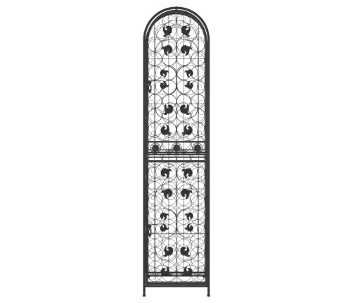 Vīna Pudeļu Plaukts 73 Pudelēm, 45X36X200 Cm, Kalta Dzelzs Vidaxl