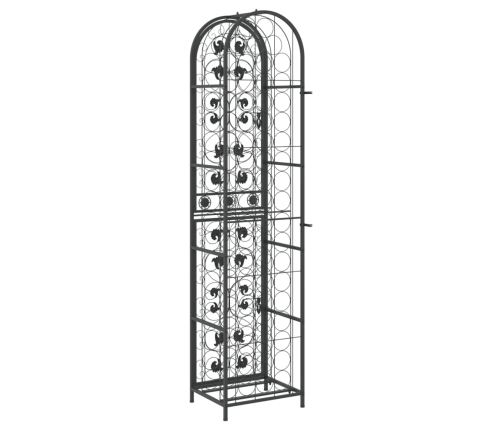 Vīna Pudeļu Plaukts 73 Pudelēm, 45X36X200 Cm, Kalta Dzelzs Vidaxl